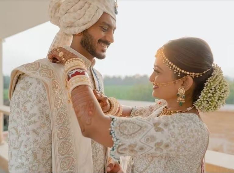 Axar Patel with Meha Patel